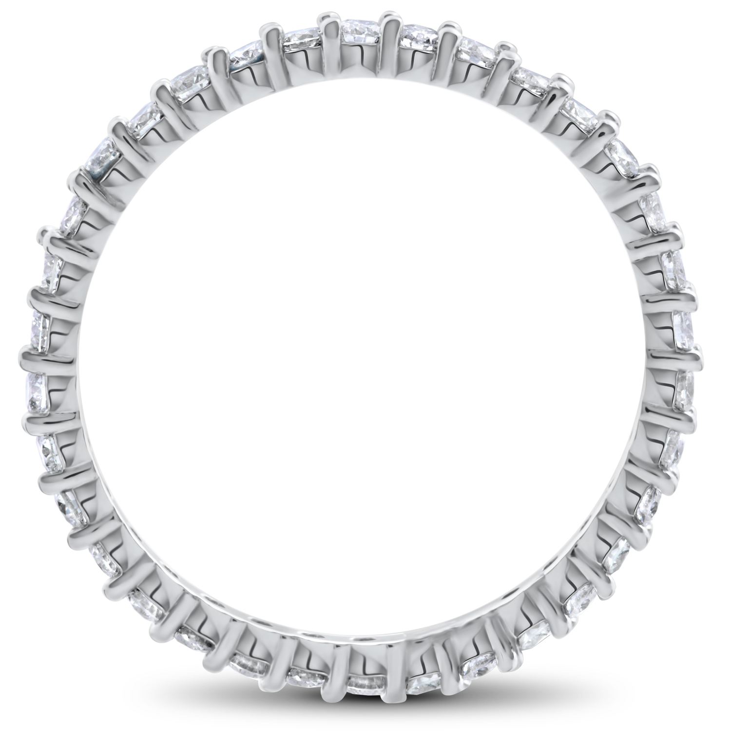 1ct Diamond Eternity Wedding Ring in 14k White, Yellow or Rose Gold | eBay