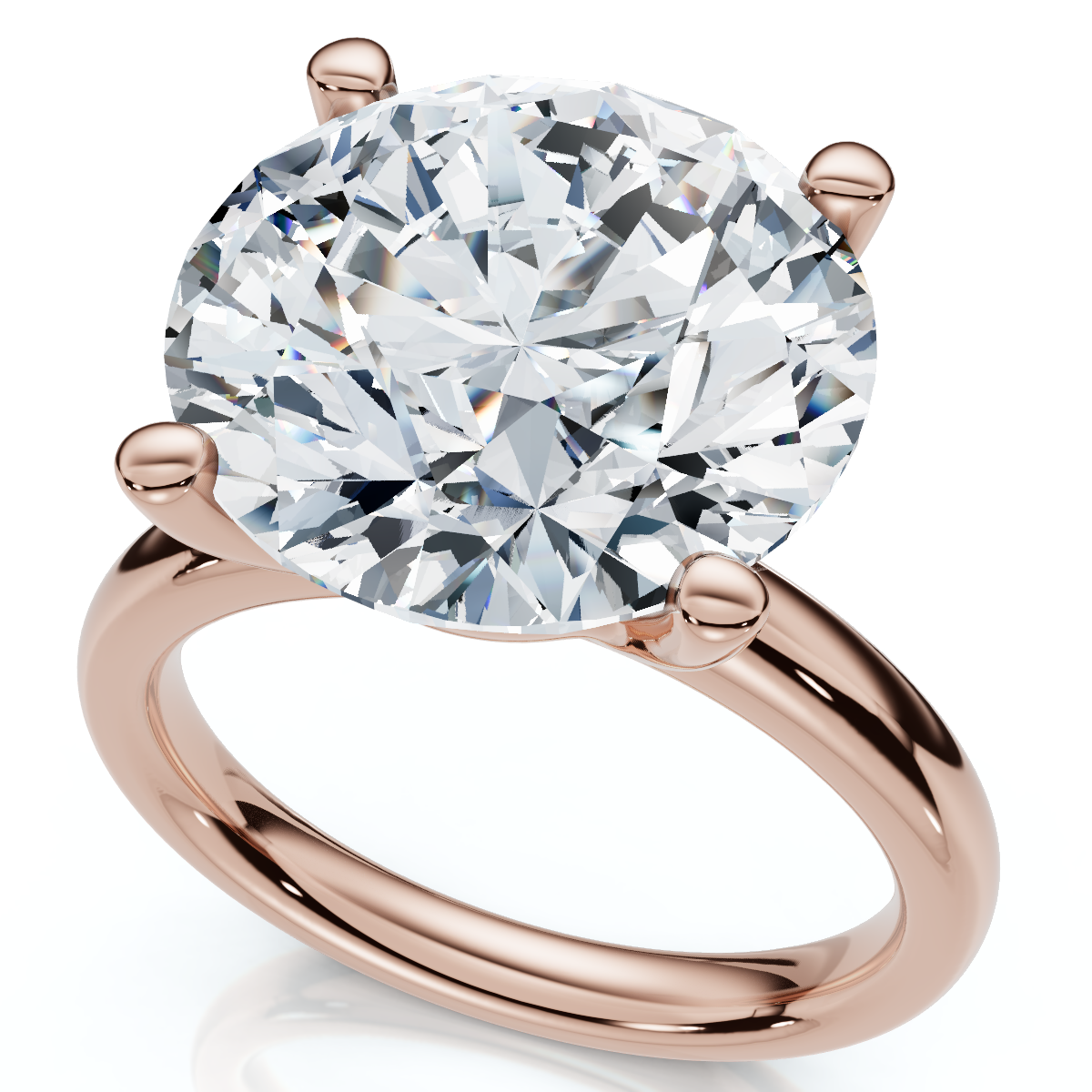 Certified 9Ct Aurora Solitaire Diamond Engagement Ring Lab Grown - Picture 6 of 7