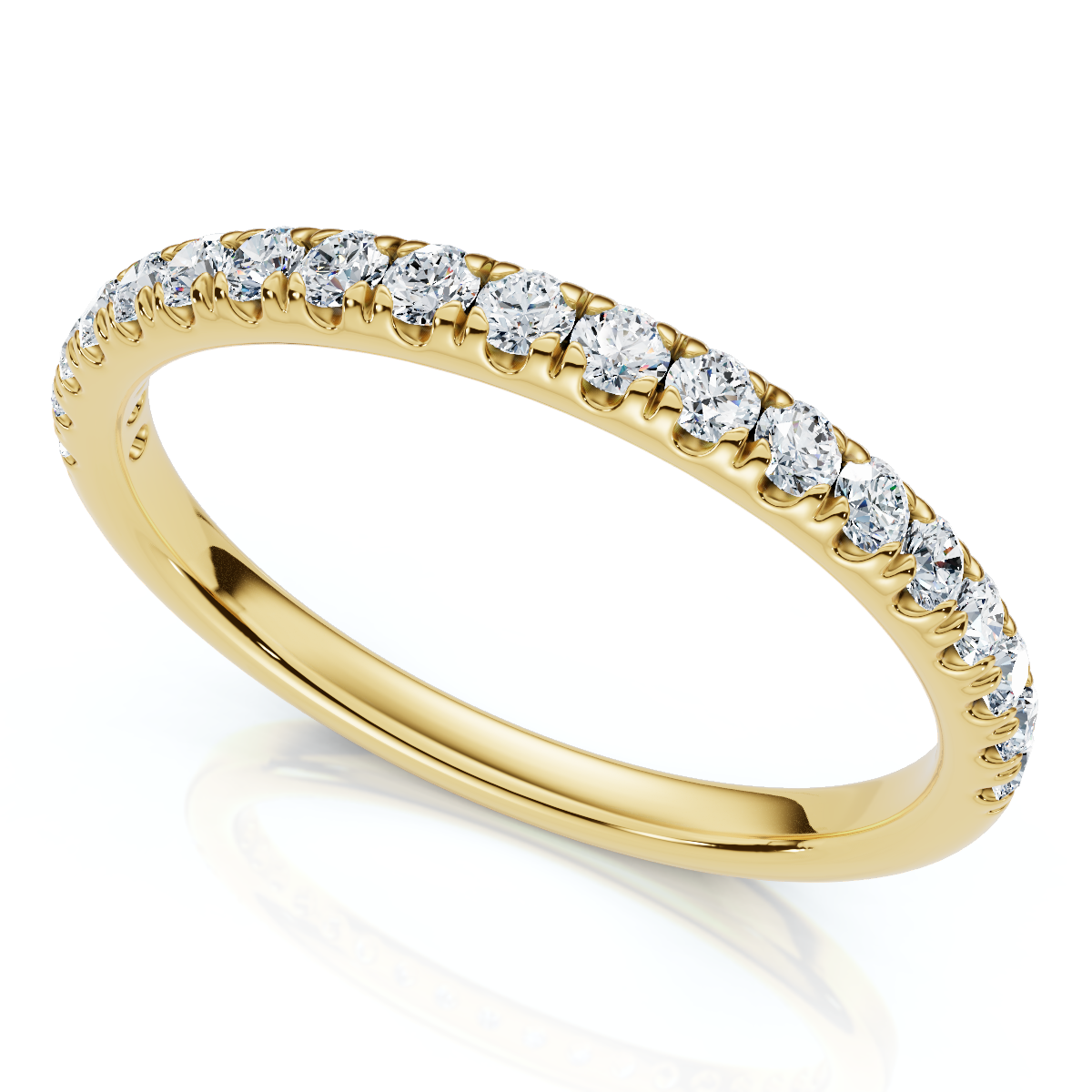 1/4Ct Pave Diamond Wedding Ring 14k Gold or Platinum Anniversary Band Lab Grown - Picture 7 of 7